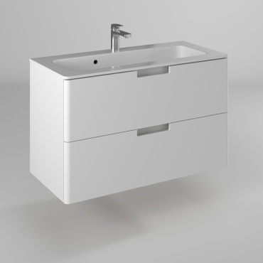 Тумба с раковиной Briz 240 03-18100-16 00 БЕЛ (КОМПЛ), 100x60x46.5 см, белый