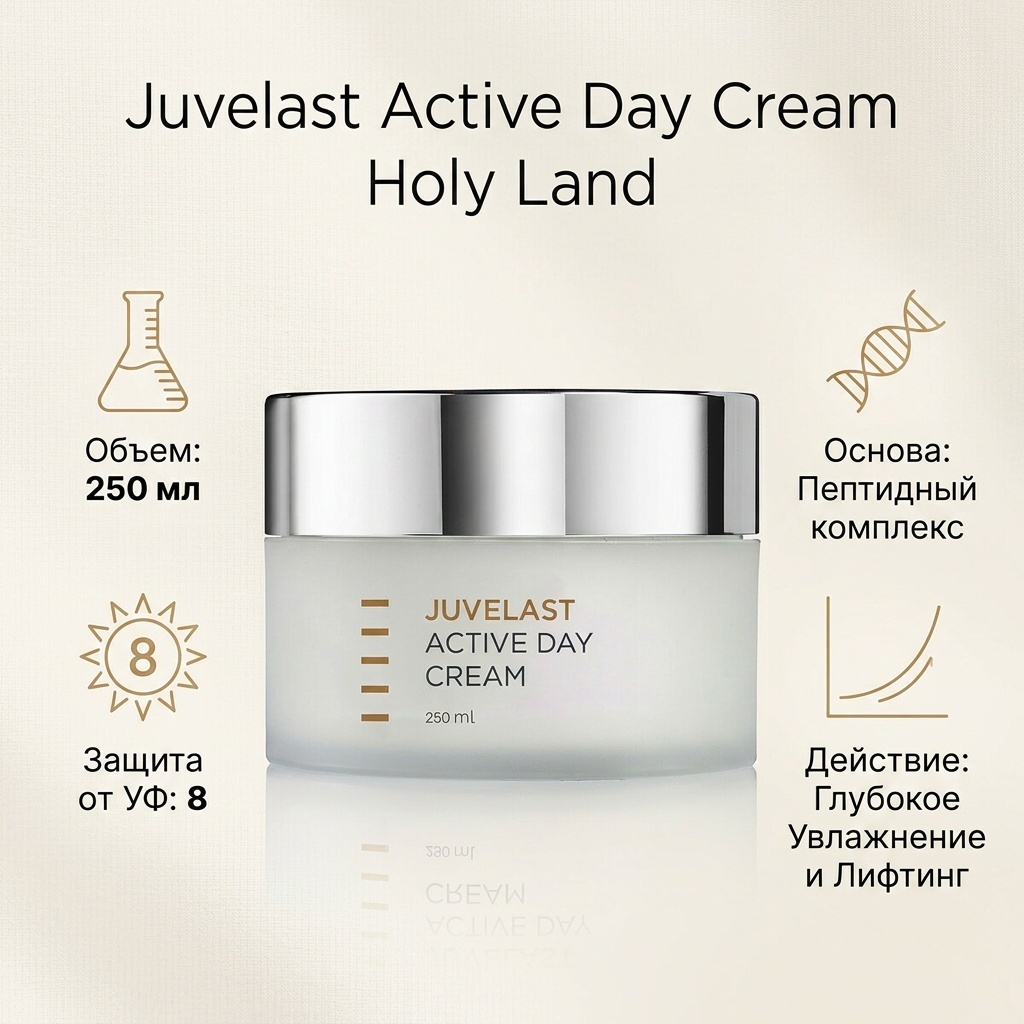Holy Land крем Juvelast Active Day Cream для лица, для области вокруг глаз, для зоны декольте 250 мл
