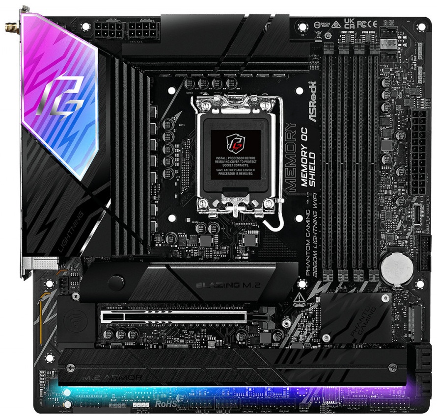 Материнская плата ASRock Phantom Gaming B860M Lightning WiFi