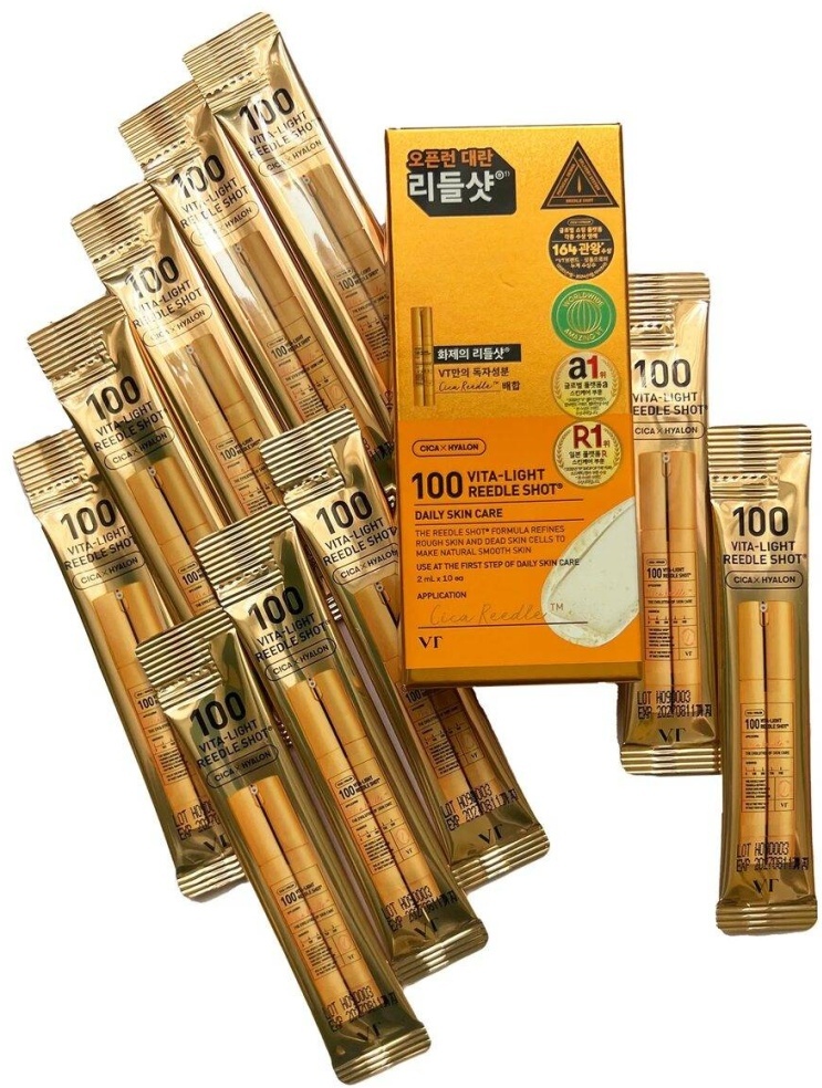 VT Cosmetics сыворотка Vita-Light Reedle Shot 100 для лица 10 шт по 2 мл, фото 3