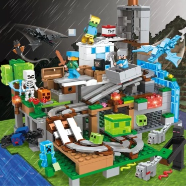 Конструктор IndyClub Minecraft ИМ-Рудная гора, деталей 760 шт