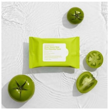 Sungboon Editor Green Tomato Deep Pore Cleansing Tissue салфетки для снятия макияжа влажные 10 шт
