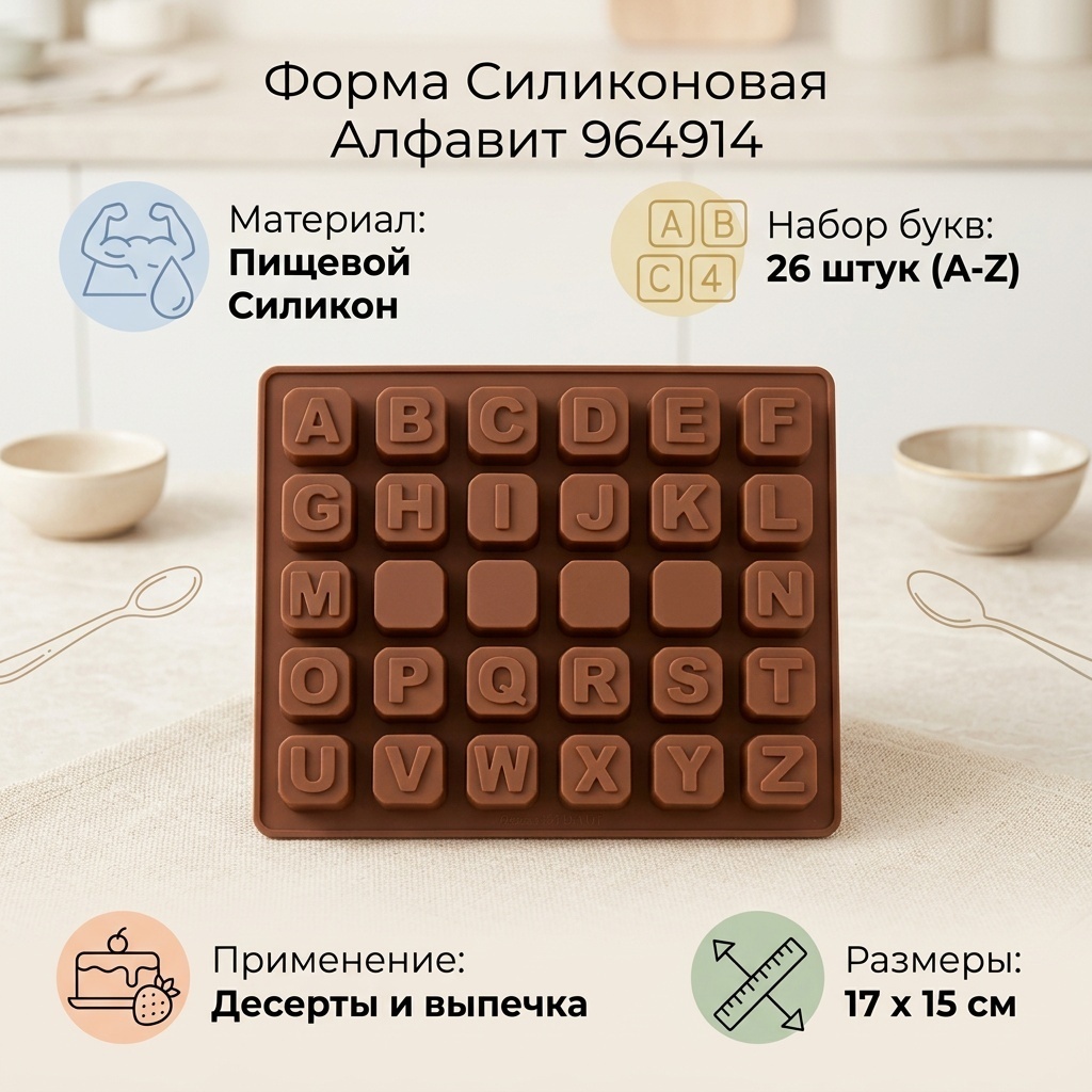 Форма для выпечки силикон, 1 шт