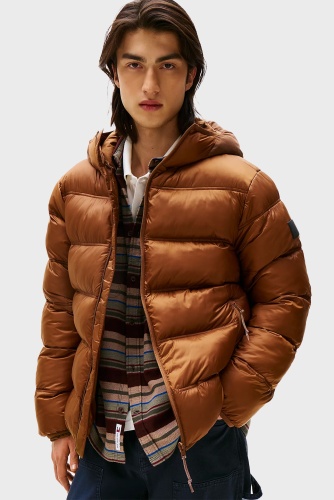Зимняя куртка Tommy Jeans коричневый