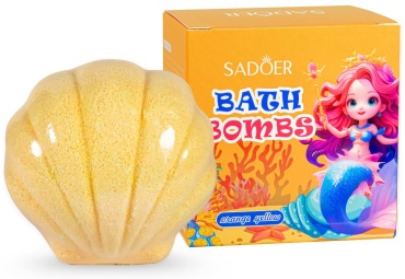 SADOER Shell Bath Salt Ball (Orange and Yellow) «Ракушка» бомбочка 120 г