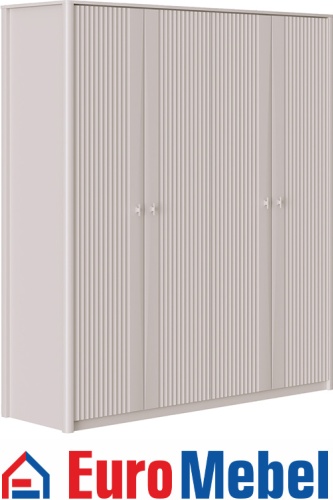 Распашной шкаф Euromebel Далия, 200.5x225х60 см, бежевый