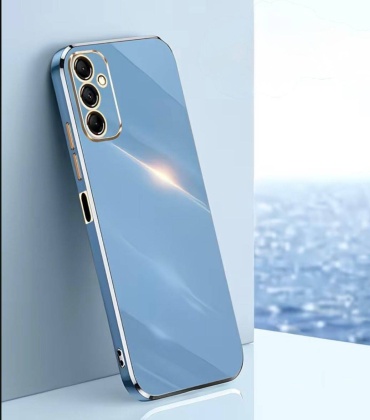 Чехол KOKTU для Samsung Galaxy A26, Galaxy A17 синий-золотистый