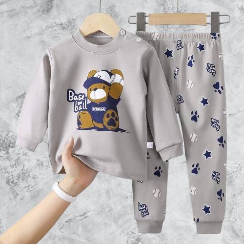 Пижама Little Angels синий, серый