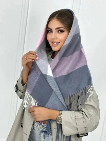 Комплект Family Scarf shop размер универсальный, розовый