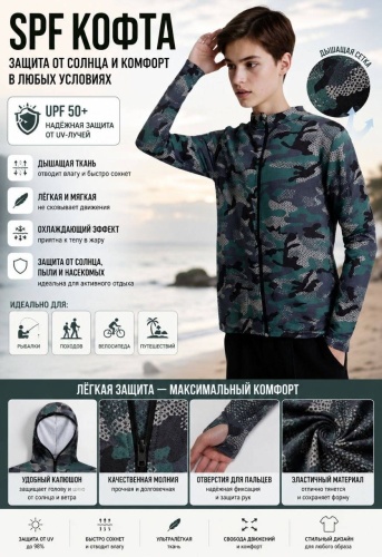 Лонгслив Рыбалка с Михалычем хаки