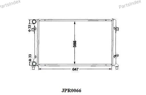 JD Радиатор Охлаждения ДВС JPR0066