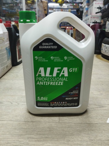 PROFESSIONAL ANTIFREEZE G11 зеленый G-11 5 л