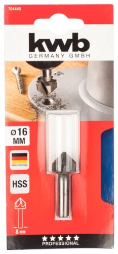 Зенковка HSS, 16 мм kwb by Einhell (704440)