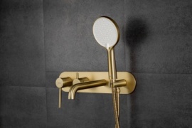 Смеситель для ванны Gappo G3306-3, латунь, цвет золотой