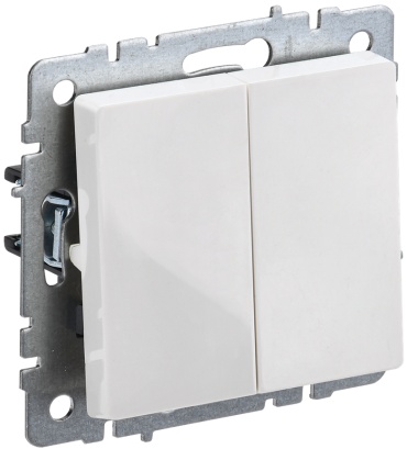 Выключатель клавишный IEK BR-V22-0-10-K01, белый