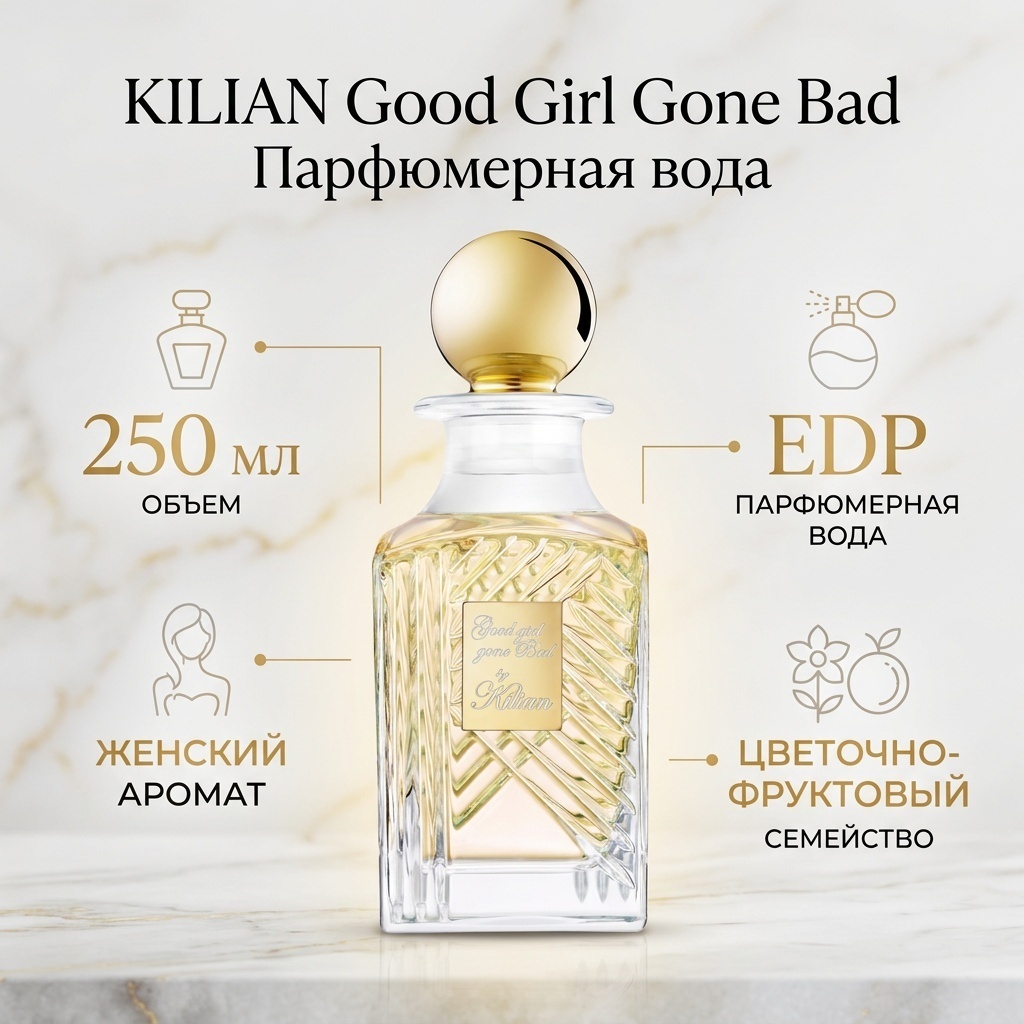 KILIAN Good Girl Gone Bad парфюмерная вода EDP 250 мл, для женщин
