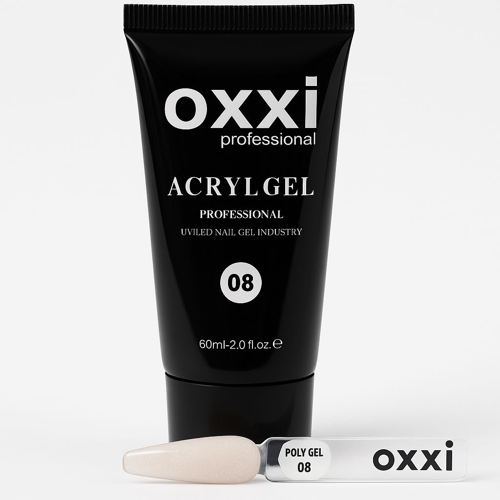 Oxxi акрил-гель Professional 08 Молочный шиммер 60 мл