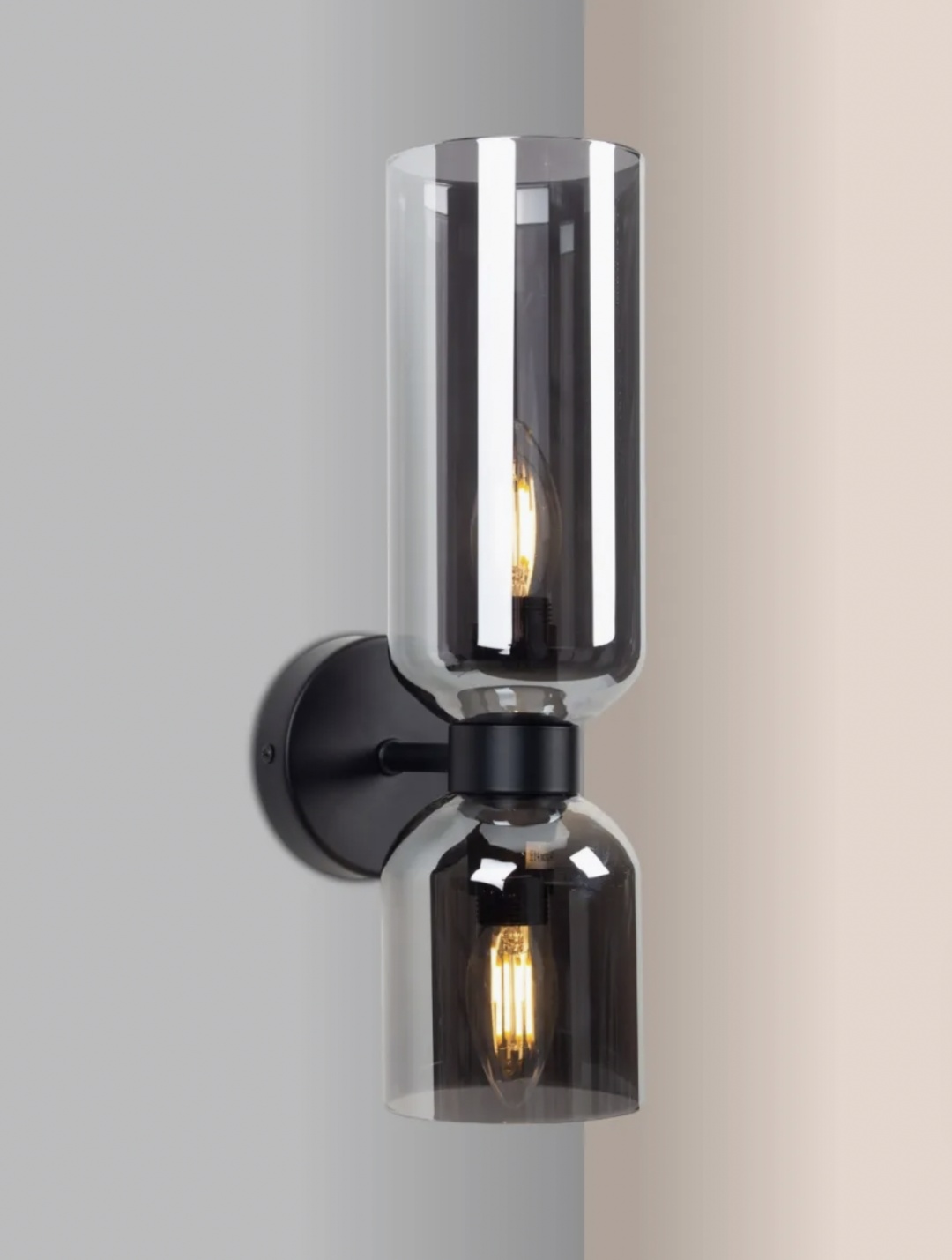 Бра настенный E14, черный
