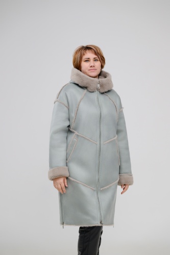 Дубленка Bogema Store бирюзовый