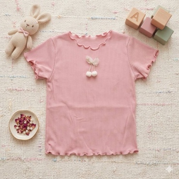 Футболка Murat Baby однотонный розовый