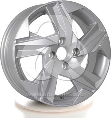 KD1520 Light Silver Painted 60.1 6x15/4x100 D60.1 ET46 4 диска черный, серебристый, графит
