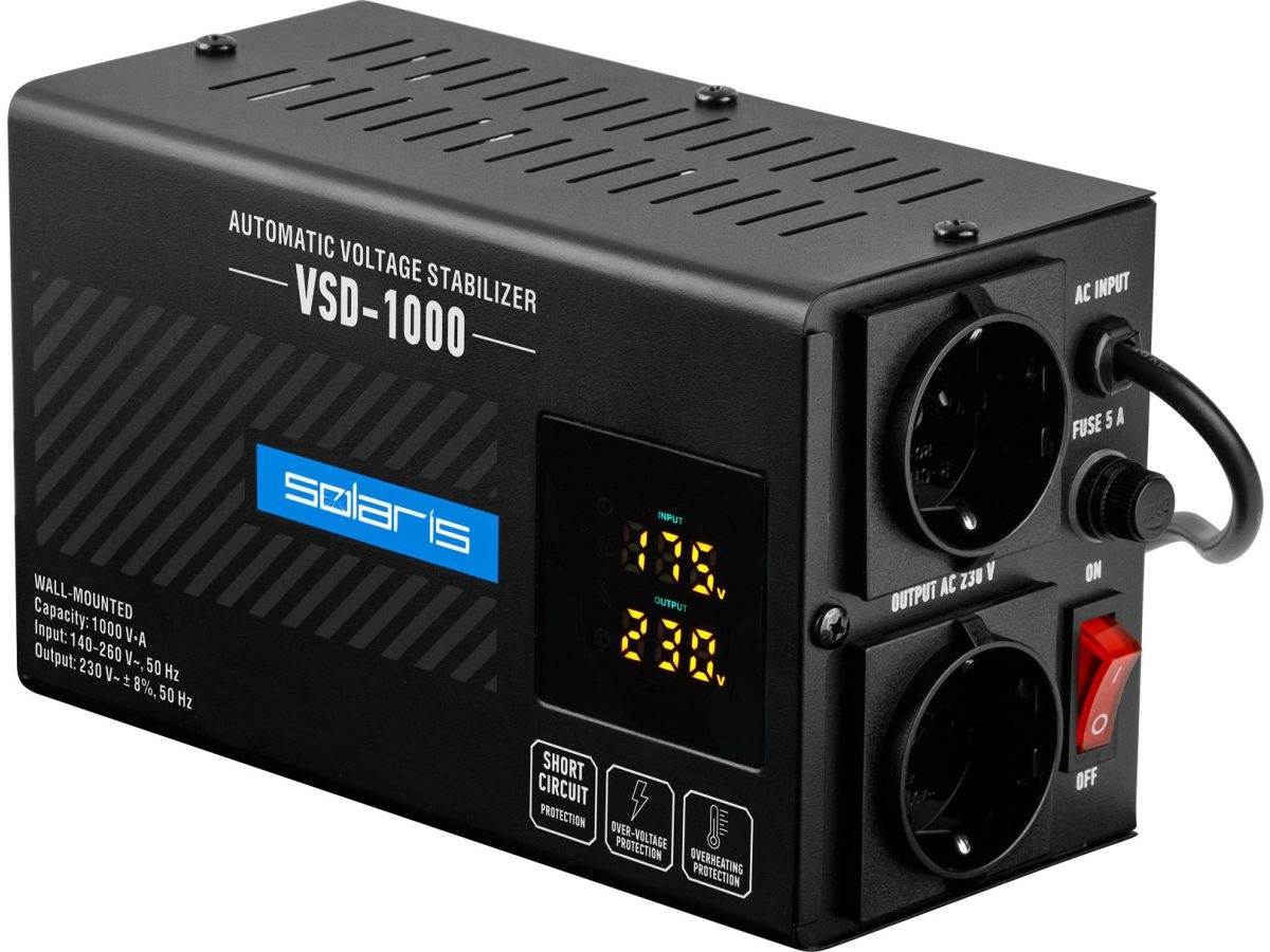 Стабилизатор напряжения Solaris VSD-1000 SL4510-2