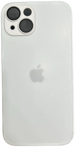 Чехол GLASS для Apple iPhone 14 белый