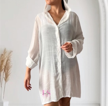 Туника LADYS SHOP BEACHWEAR белый