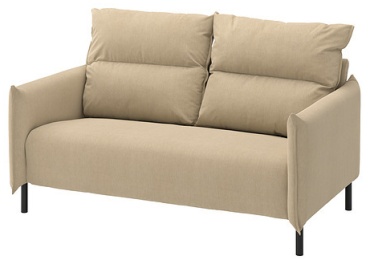 Диван IKEA MANNARP, 158х95 см, обивка ткань, бежевый