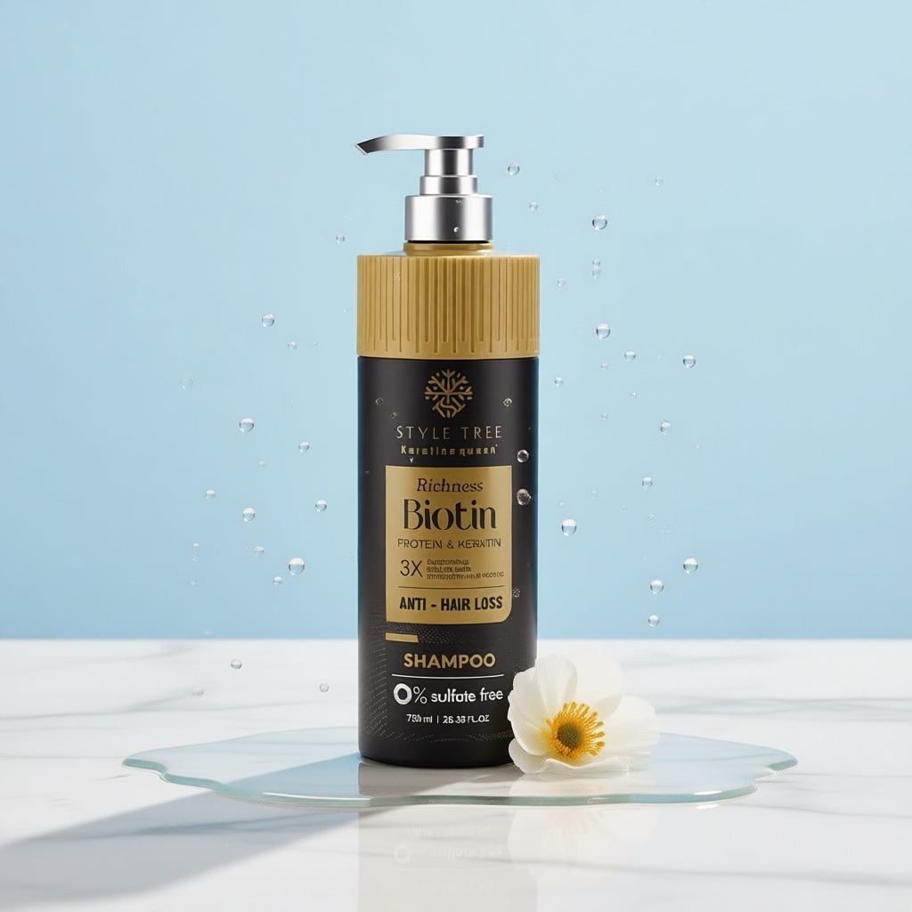 Keratine Queen STYLE TREE — Richness Biotin Protein & Keratin шампунь 750 мл