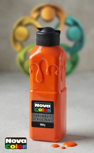 Акриловые Nova Color MN-1008 Оранжевый 1 шт 150 мл