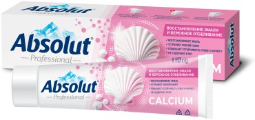 Absolut зубная паста BioCalcium Восстановление эмали и бережное отбеливание 110 г