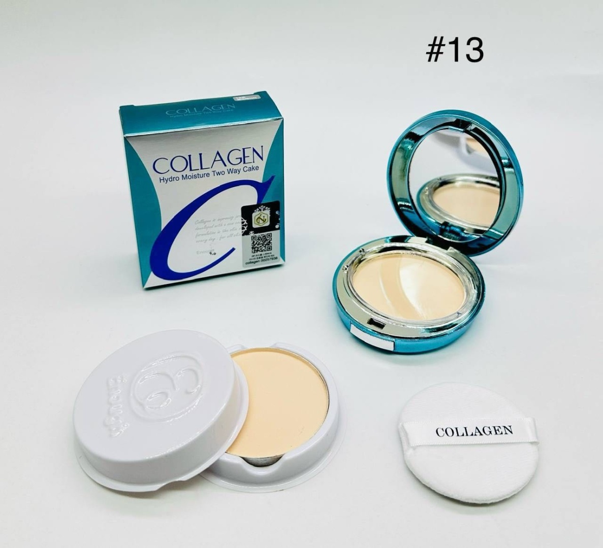 Пудра Collagen сухая 13 светло-бежевый