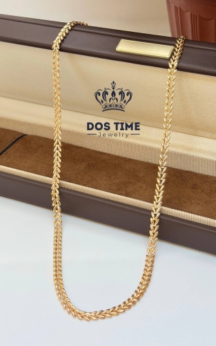 DOS TIME 450811339 длина 50 см, вес 5.2 г золото, плетение фантазийное