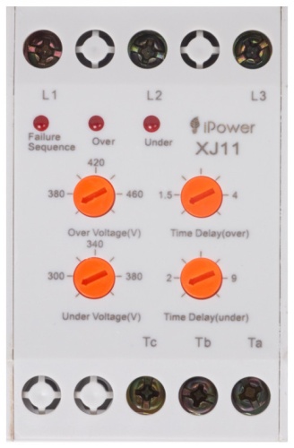 IPower реле контроля фаз XJ11 AC 250 В 5 А, кол-во фаз : 3