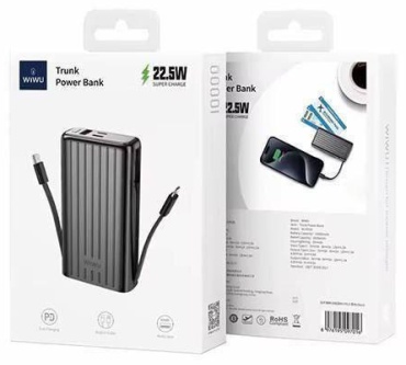 Внешний аккумулятор WIWU Wi-P014 Trunk 10000 мАч черный