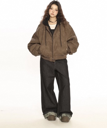 Кожаная куртка FASHION коричневый