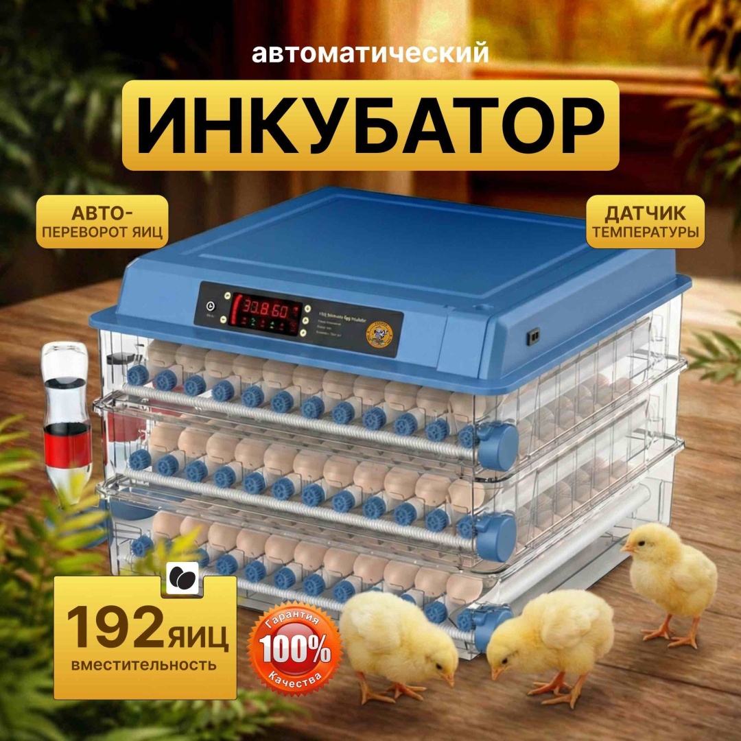 Fermer инкубатор для 192 яиц прозрачный