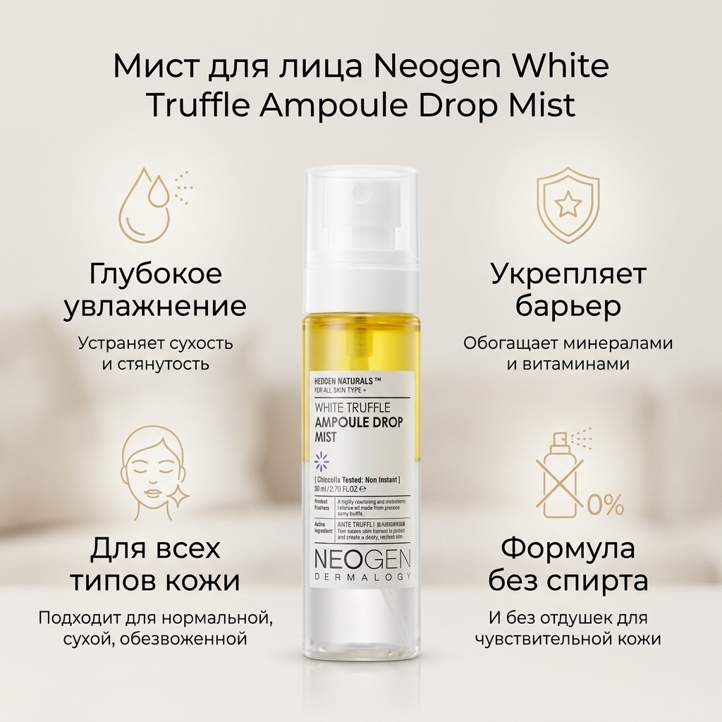 Neogen мист White Truffle Ampoule Drop Mist 80 мл