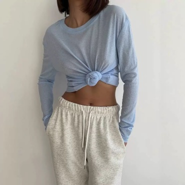 Лонгслив DressCode голубой