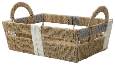 Handy Home корзина универсальная 36x23x17 см, металл, бамбук, бумага