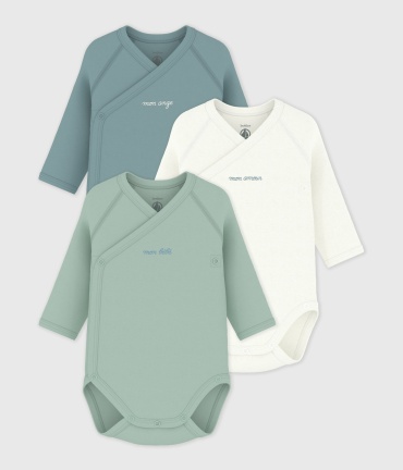 Набор боди Petit Bateau зеленый