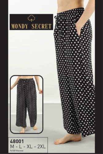 Брюки Mondy Secret черный, белый
