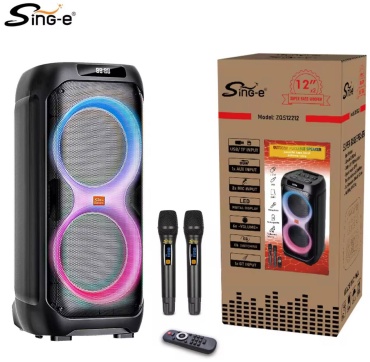 Портативная колонка SinG-e ZQS12212 черный, мультиколор