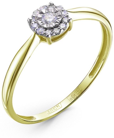 Mi Amor Amore gold 261-0320 Якутские бриллианты размер 16 вес 1.1 г золото, бриллиант