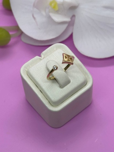 SAR JEWELRY tohsa-1064_19 размер 19 вес 2.745 г золото, фианит