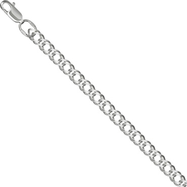 Lucente Silver ZO-НЦ_22-076Ю-3_0_7_55 длина 55 см, вес 11.94 г серебро, плетение двойной ромб