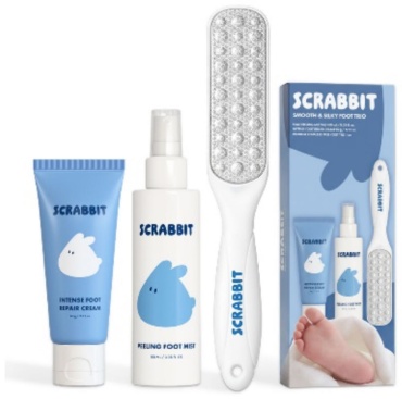 Nukit пилинг Scrabbit Smooth & Silky foot trio для ног 100 мл