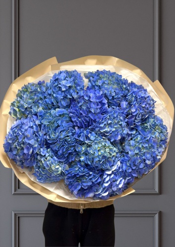 Rilak Floral моно-букет в оформлении гортензия 15 шт 60 см