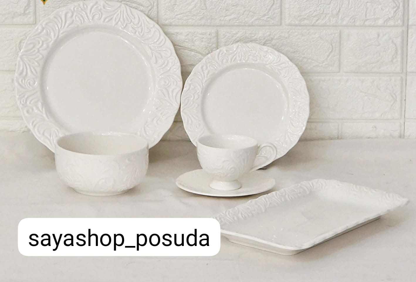 Сервиз на 6 персон SAYA SHOP , предметов: 32, столовый, керамика